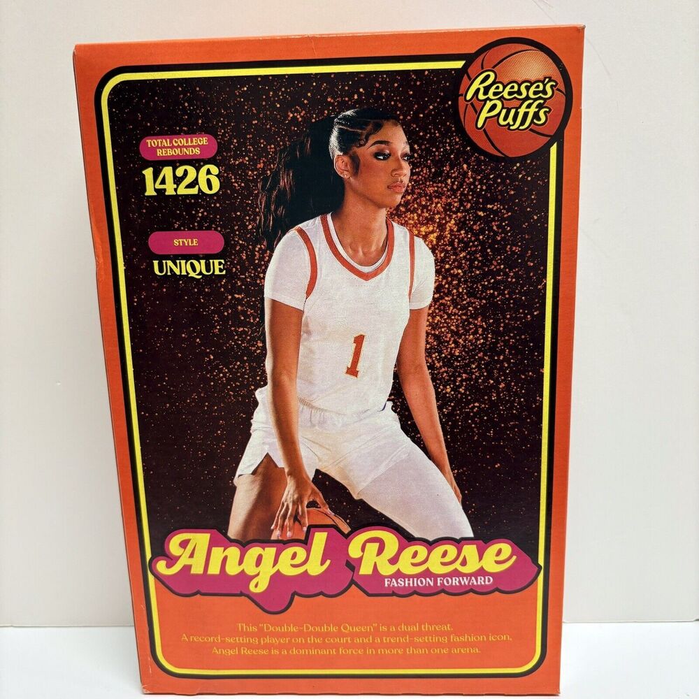 Angel Reese WNBA Reeses Puffs Cereal LIMITED EDITION. 11.5oz CHICAGO SKY - Picture 11 of 11